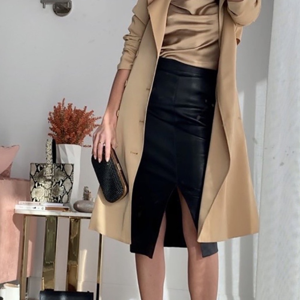 Ann Taylor leather skirt
